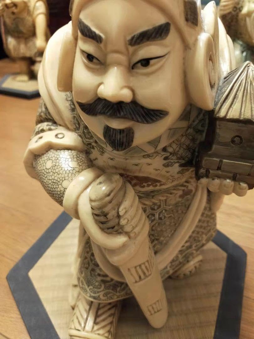 七福神の置物 置物 雅俊 七福神 練り物 縁起物 商売繁盛 招福