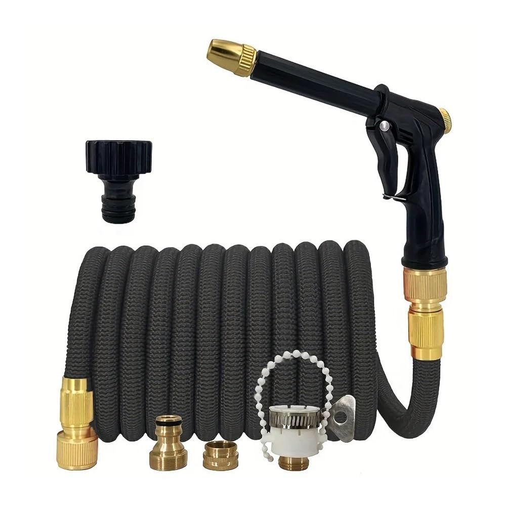 New Expandable Magic Hose High Pressure Car Wash Hose with Spray Gun Set(125ft)