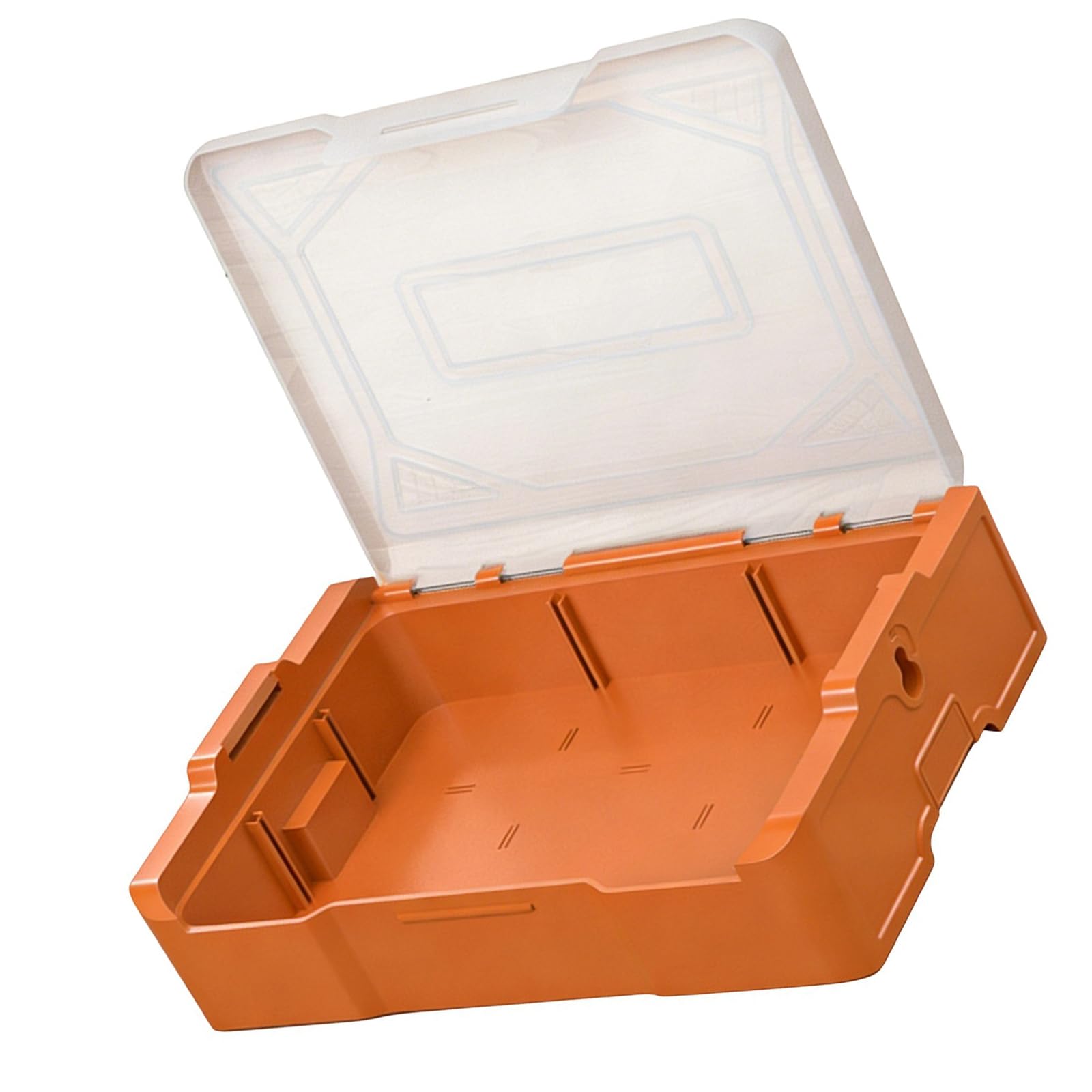 Hsioluted Easy Stackable Bin for Parts Organization Nestable Box and Removable Dividers Stackable Container for Organizing