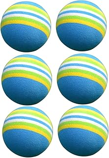 Toddmomy 10 Pcs Colorful Golf Balls Foam Golf Balls Foam Sponge Practice Kid Practice Elastic Training Balls Rainbow Ball Sponge Ball Practice Ball Foam Ball Soft Ball Auxiliary Ball Tool