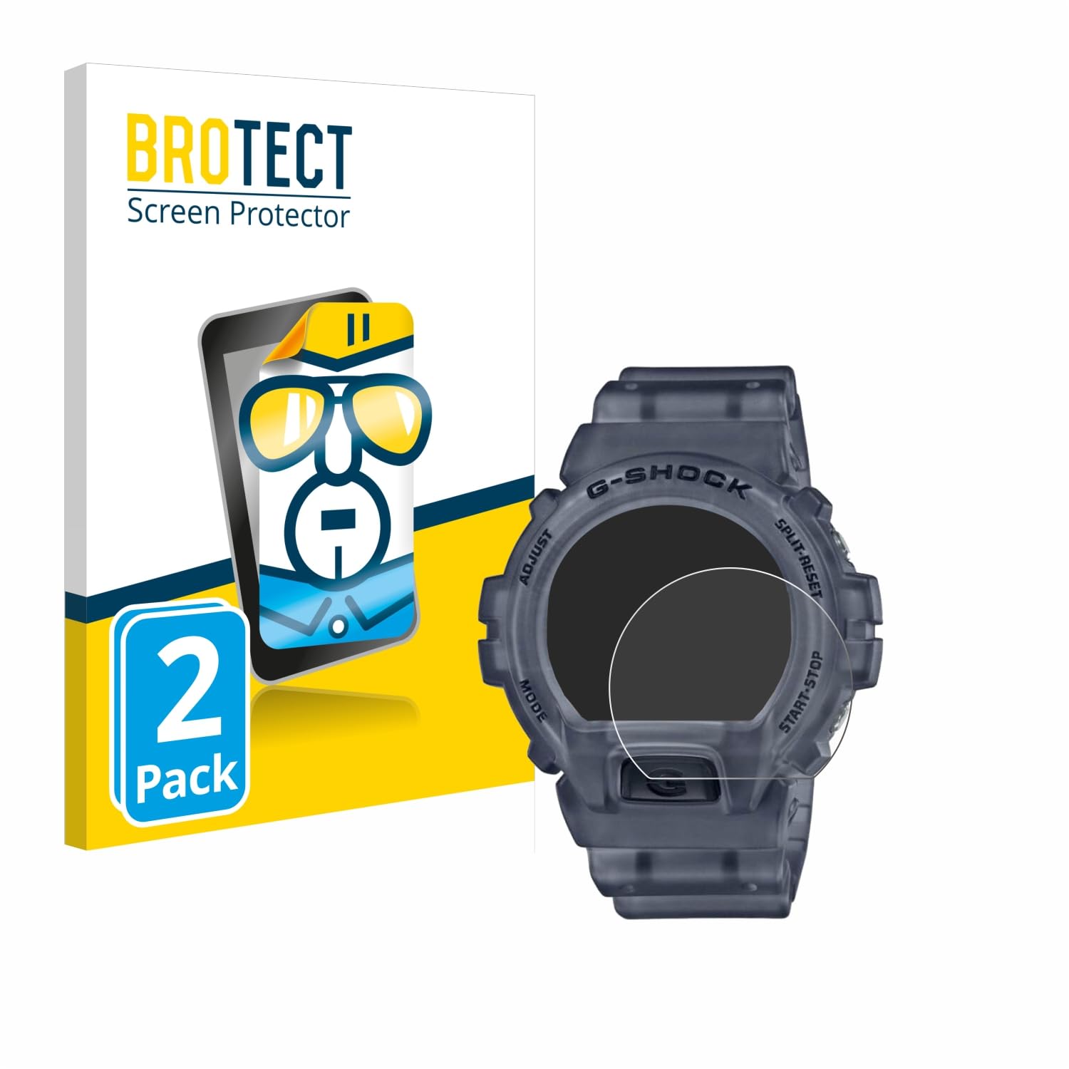 brotect 2-Pack Screen Protector compatible with Casio G-Shock DW-6900 - HD-Clear Protection Film
