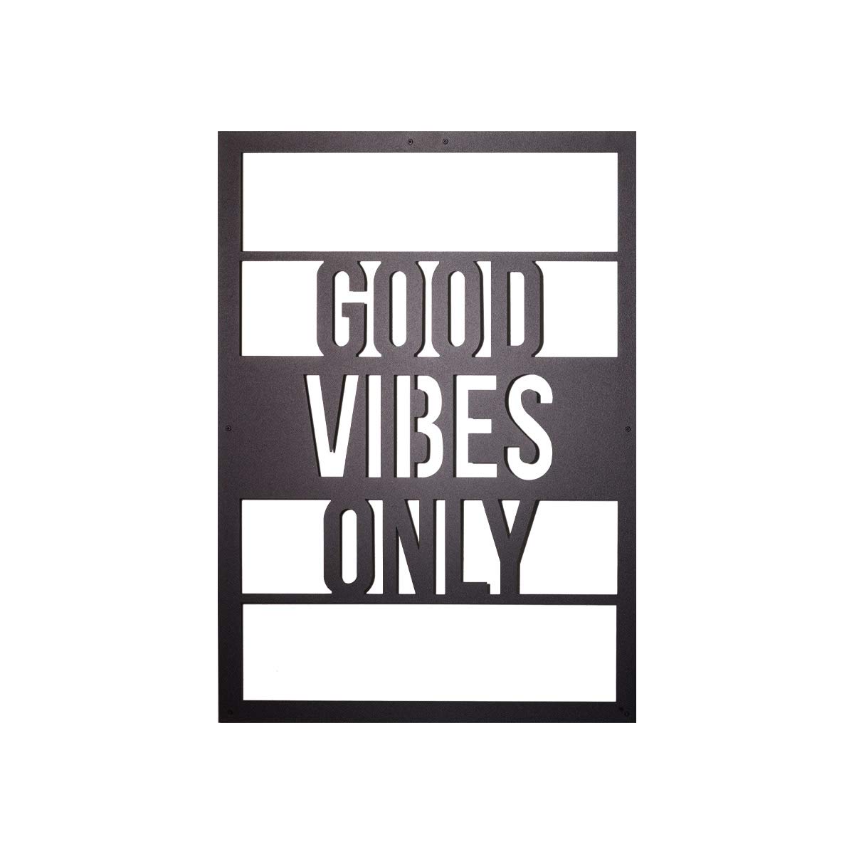 No239 Good Vibes Only Metal Duvar Tablosu