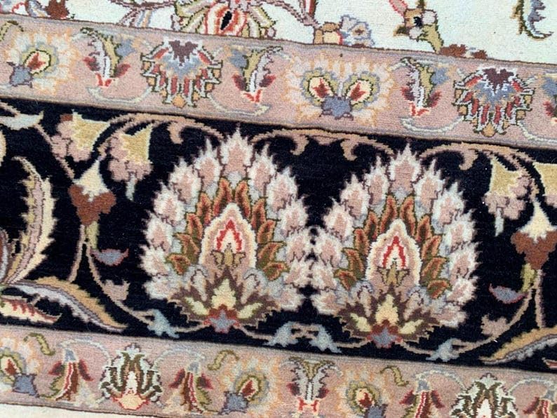 9x12 Afghan Chobi Rug Hand Knotted Wool Area Home Decor Carpet 366 x 279 cm