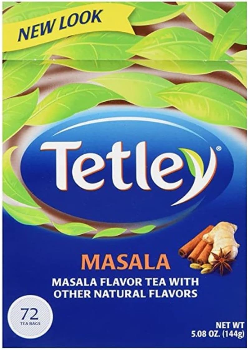 Tetley Tea, Masala, 72 Count Tea Bag