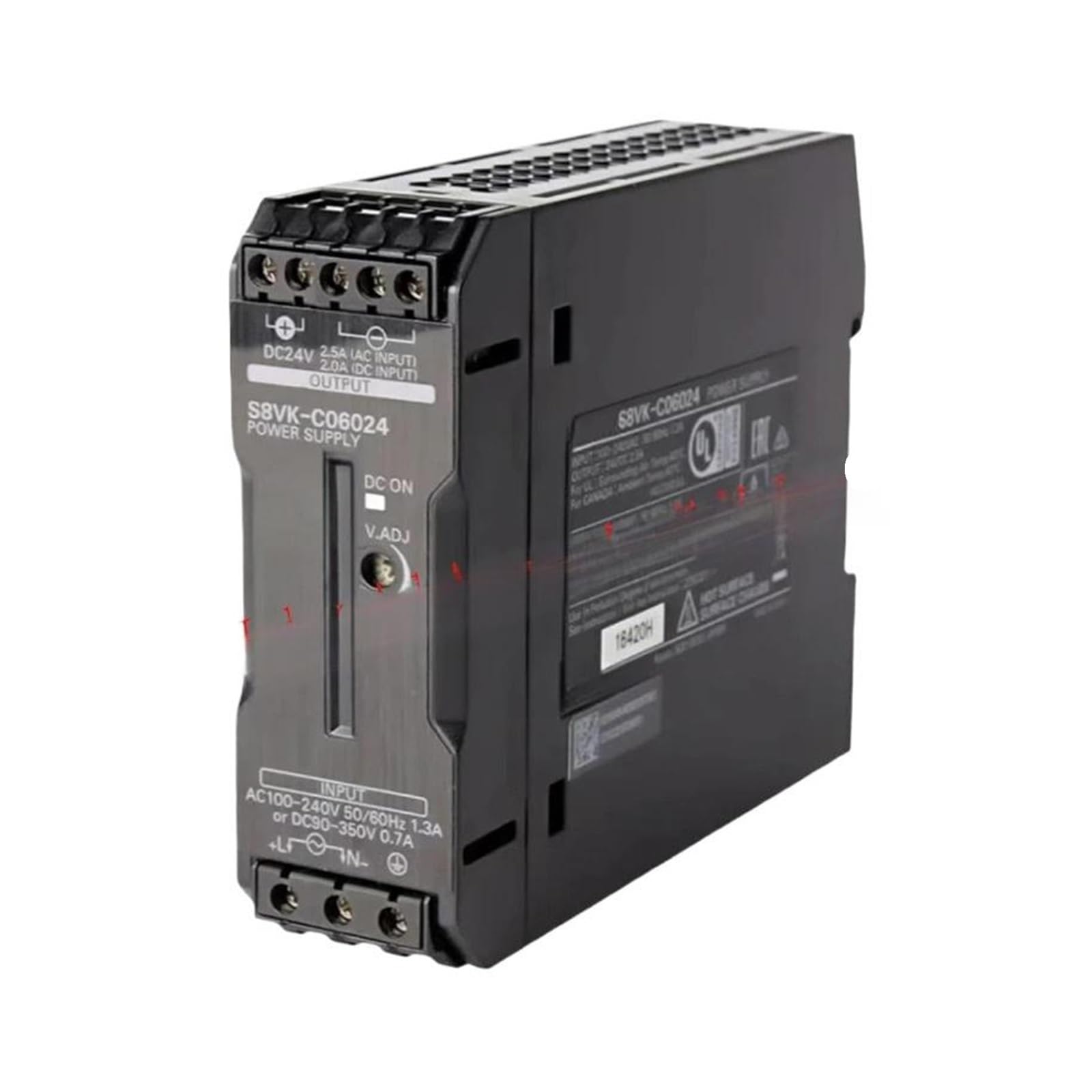 Interrupteur d'alimentation S8VK-C06024 pour résoudre les micro-coupures en sortie 24VDC 2.5A