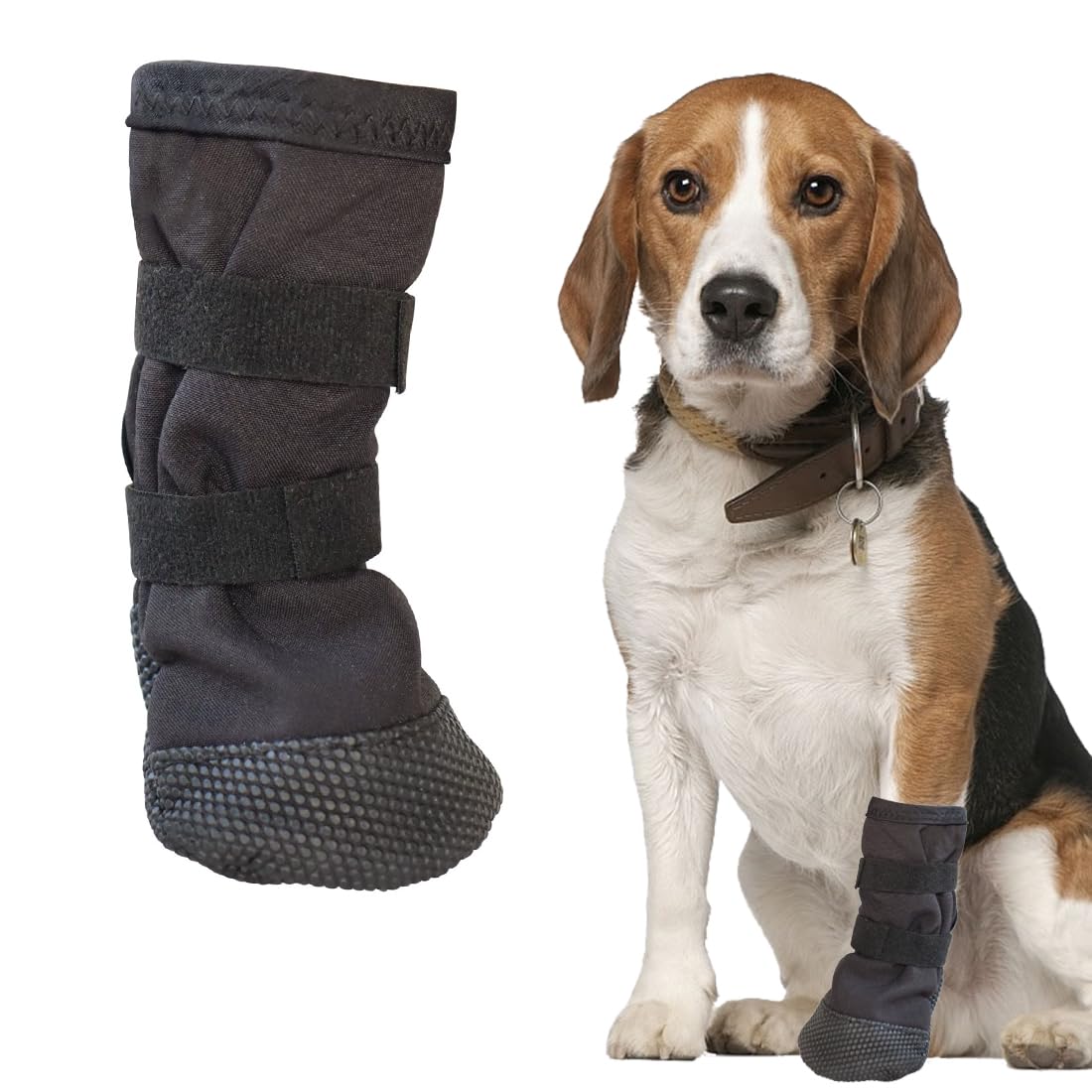 Chaussettes taille M pour pattes de chien, pour récupération post-op, empêchent léchage, imperméables antidérapantes, anti-fuite, chausson chien, chaussure chien