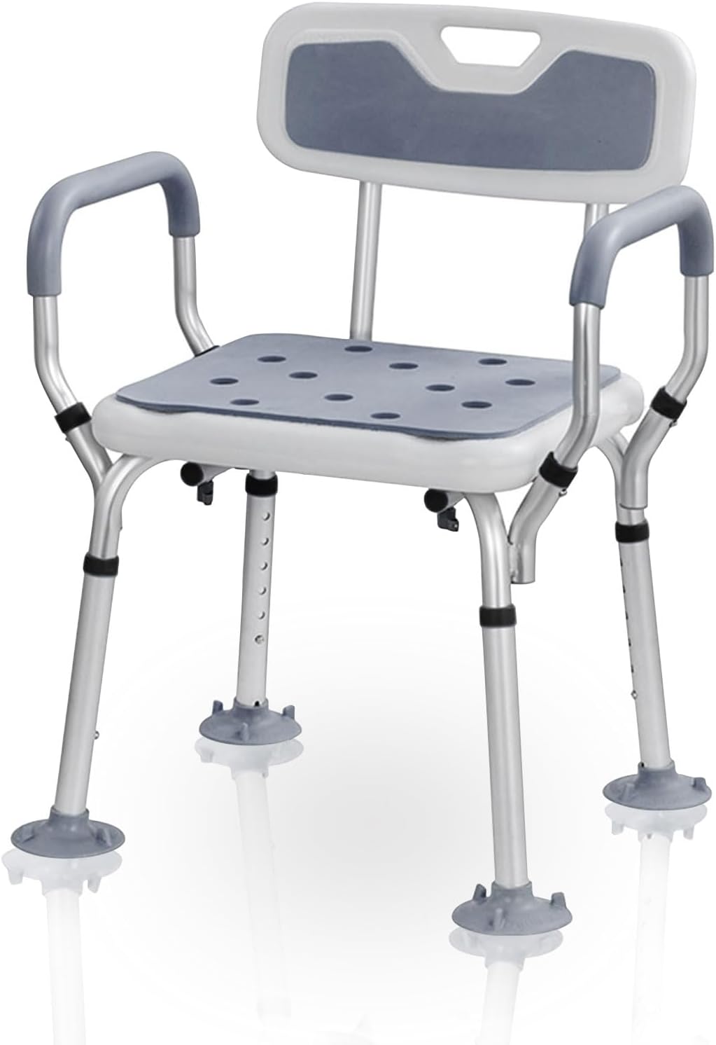 Shower Chair for Inside Shower, Adjustable Height Shower