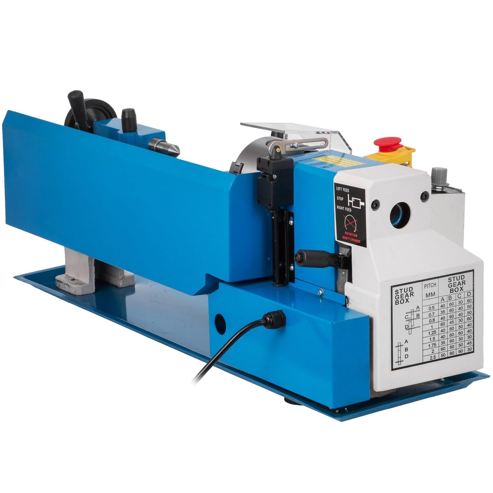 Mini Drehmaschine 550W 0-2500 RPM Metal Lathe Variable Geschwindigkeit 17.8x35.6CM Metalldrehmaschine Tischdrehmaschine für Präzises Drehen, Bohren, Gewindeschneiden und Polieren von Metallteilen
