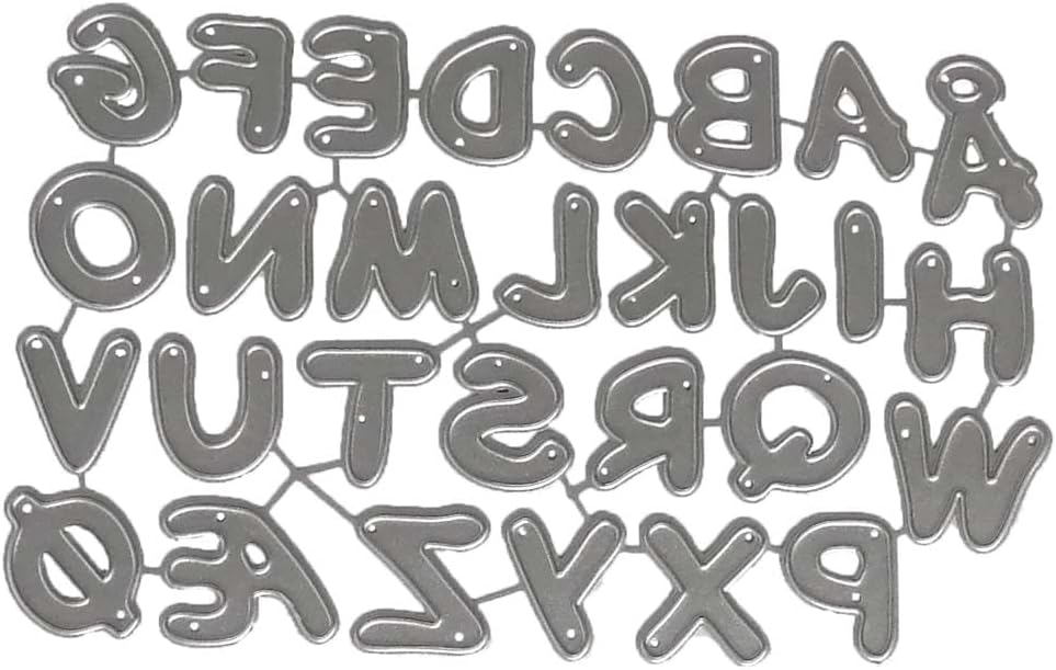 AHOMASH Alphabet Cutting Dies for Card Making Metal Die