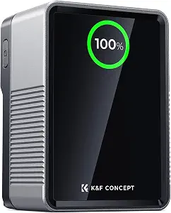 K&F CONCEPT V Mount Battery 99Wh with PD100W Fast Charging