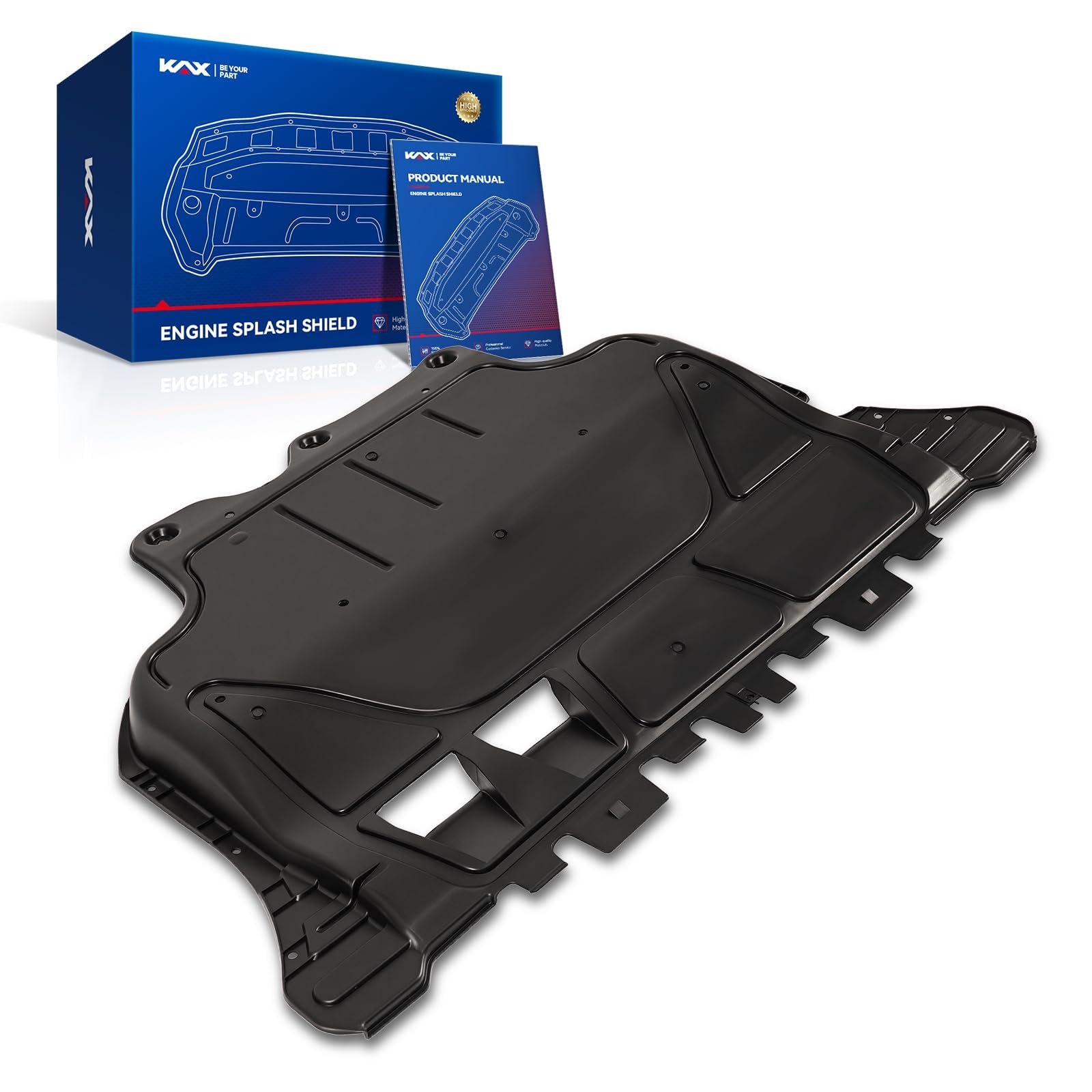KAX Engine Splash Shield fit for 2015-2019 Volkswagen e-Golf, 1Pc