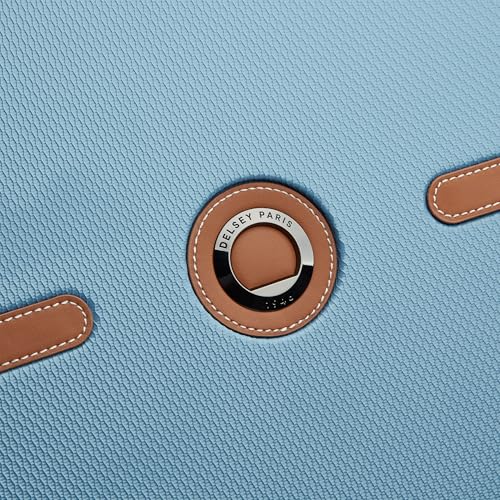 Image of DELSEY PARIS Juliette 65.5 cms Medium Check-in ABS /Polycarbonate Hard Sided 8 Wheels Spinner Suitcase /Trolley Bag for Travel with TSA Lock- Blue