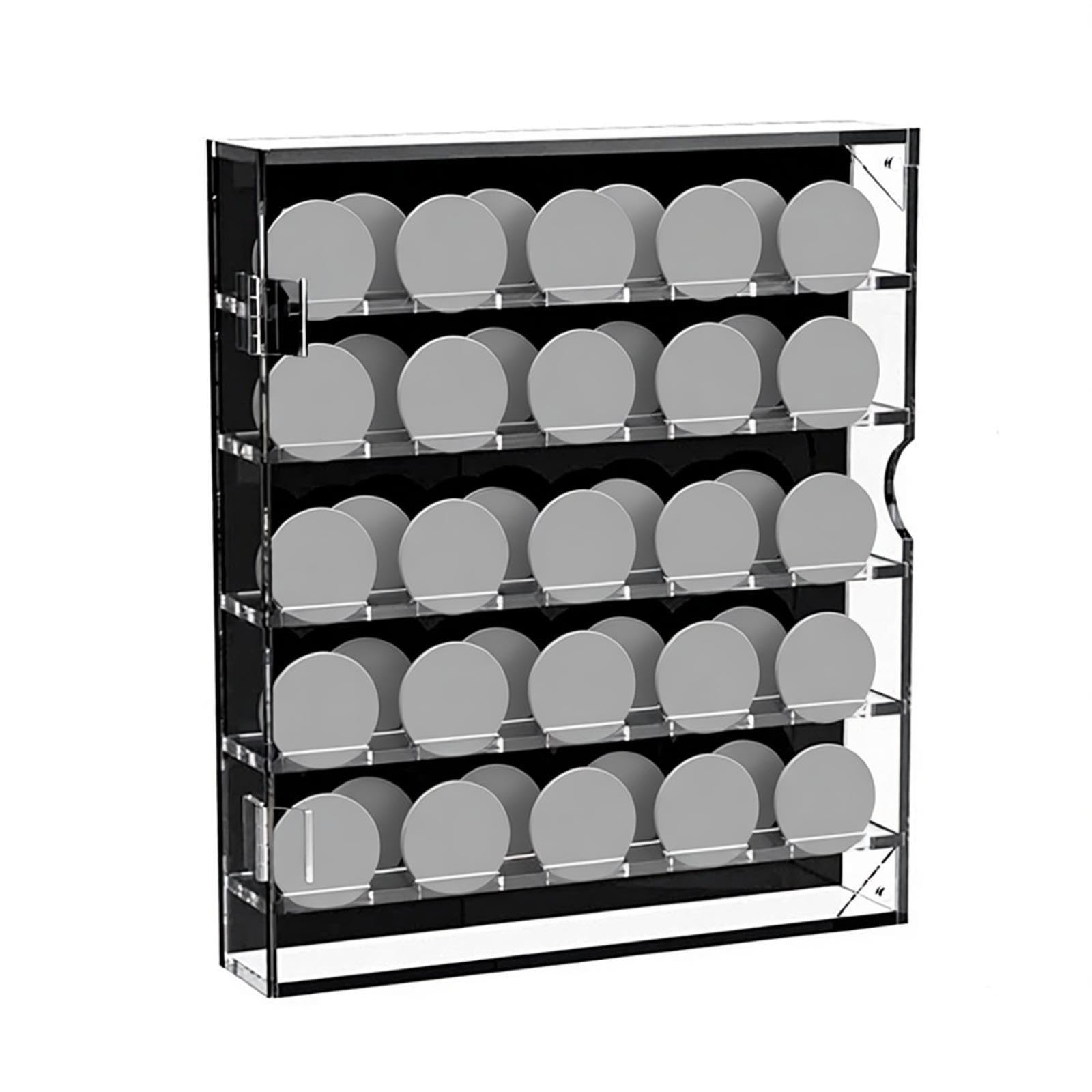 predolo Espositore per Monete da, espositore da Parete Shadow Box, Porta fiches da, Spilla, Oggetti da Collezione per Soggiorno, Nero