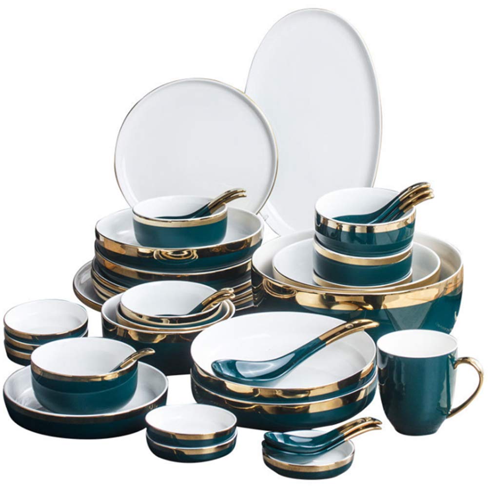 Porcelanowa zastawa stołowa, ceramiczna zastawa stołowa, głęboki talerz do zupy, talerz do steków,
