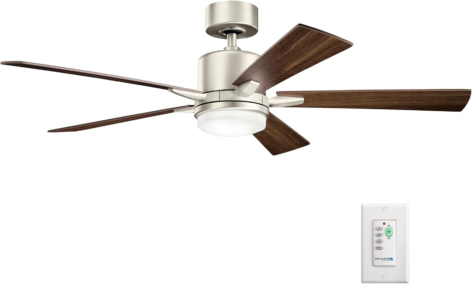 Kichler Lucian 52" Indoor Ceiling Fan with LED Light, Bronze image 5