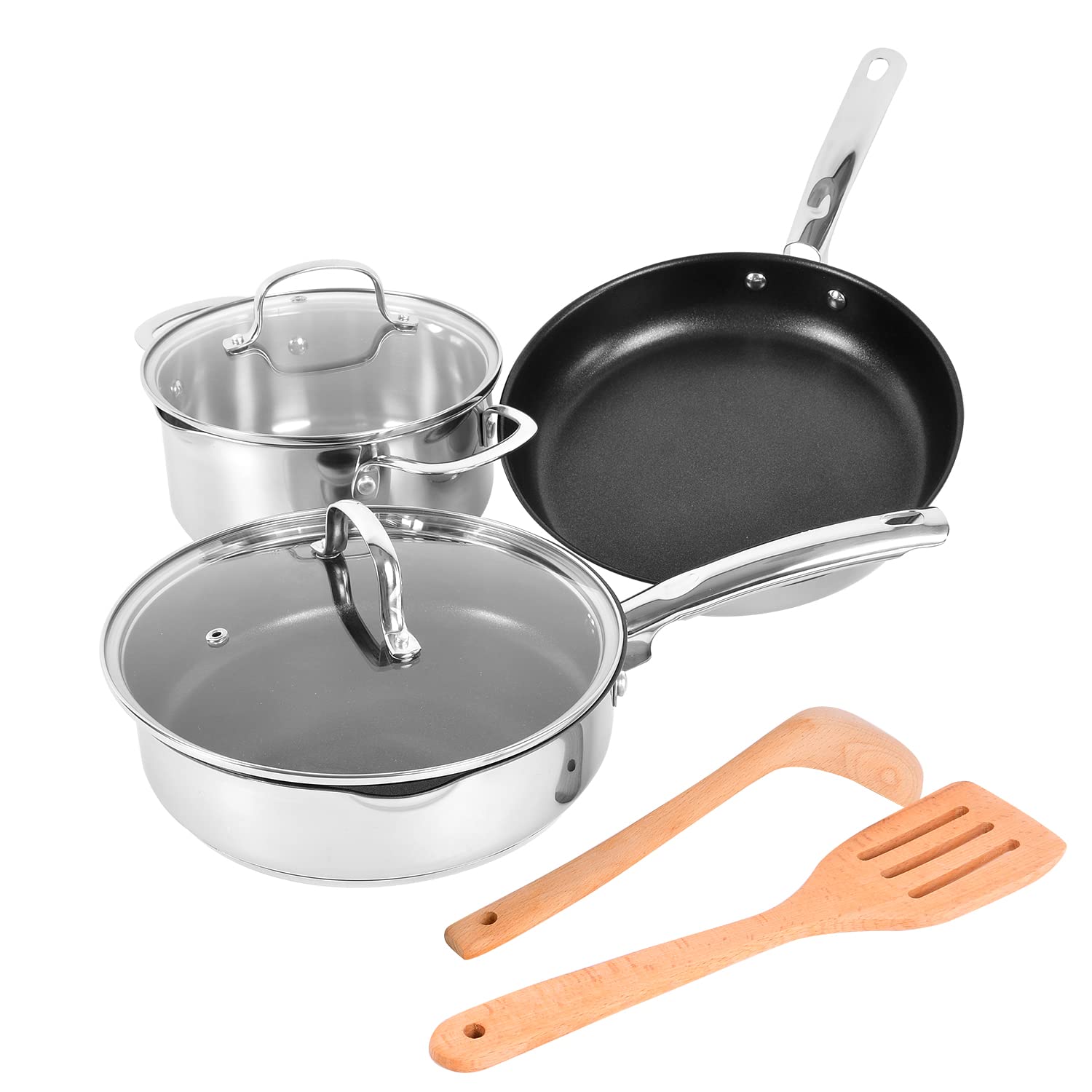 Buy Mobuta 5 Piece Stainless Steel Professional Kitchen Cookware Set