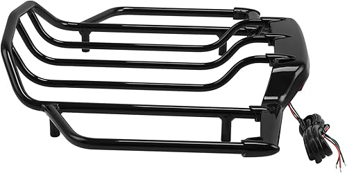 Miniatura 7 de TCMT Estante de equipaje para maletero con LED color negro para Harley Road King Road Glide Street Glide Electra Glide Ultra Limited 1993-2013