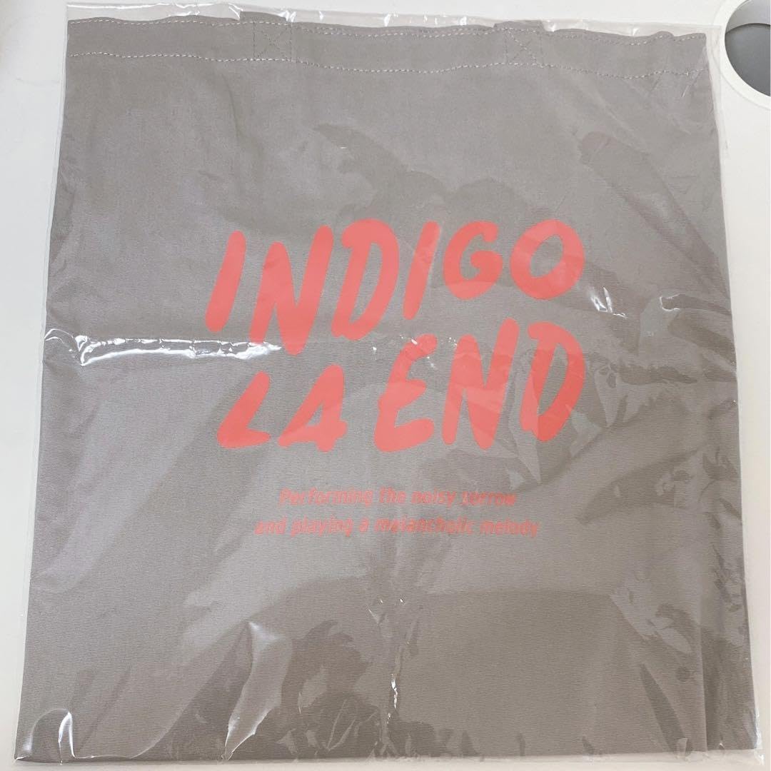 Amazon.co.jp: indigo la End トートバッグ ロゴトート 藍衆 東京限定