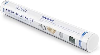 DEWEL Wood Repair Epoxy Putty Stick | 5-Minute Fast Cure | Non-Toxic & Waterproof | Resin Clay for Repairs Cracks, Holes, Rot (White，114g)