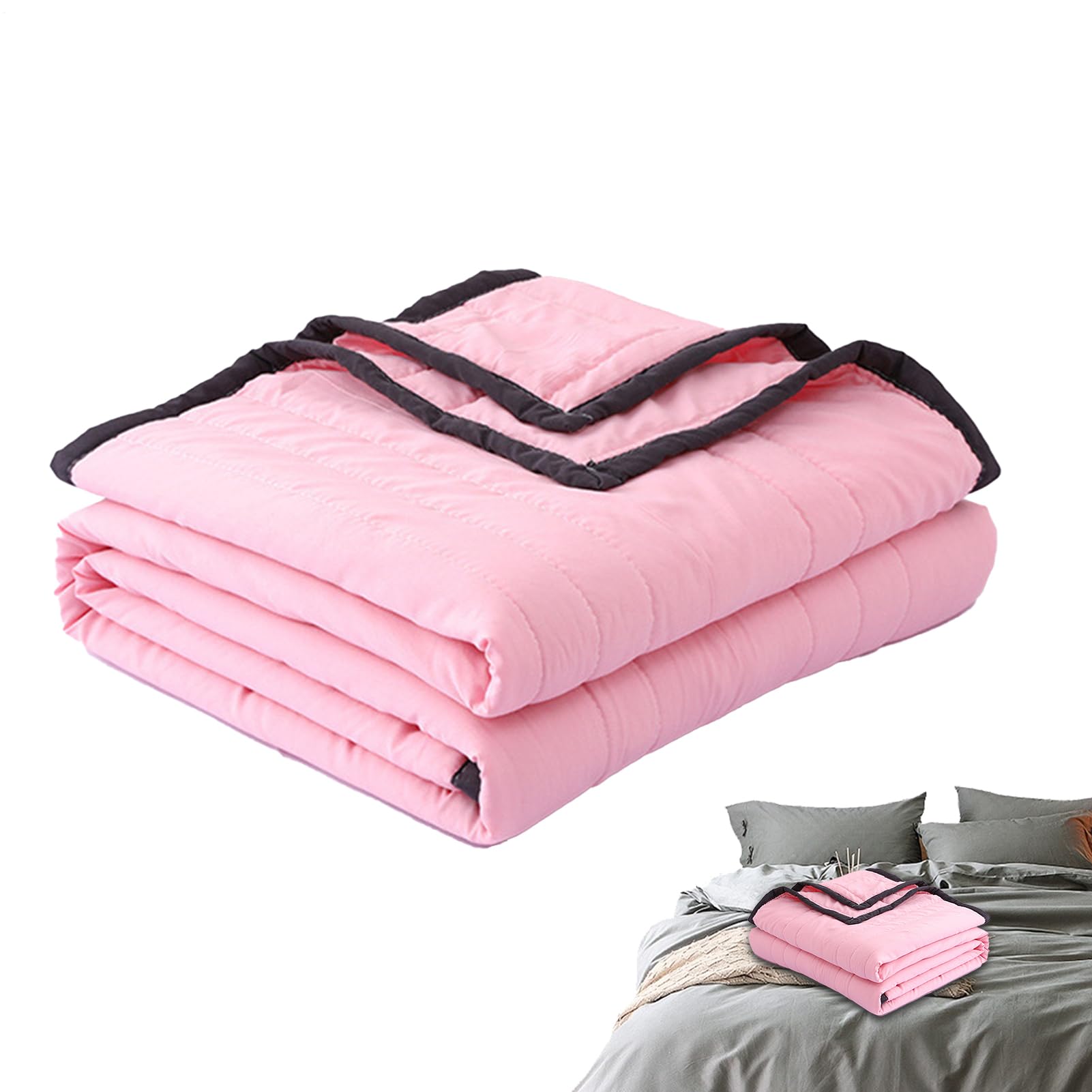 Manta refrescante ligera | Manta de enfriamiento fina transpirable para sofocos - Edredón fresco de verano, edredón reversible lavable a máquina para dormir con calor, sudores nocturnos
