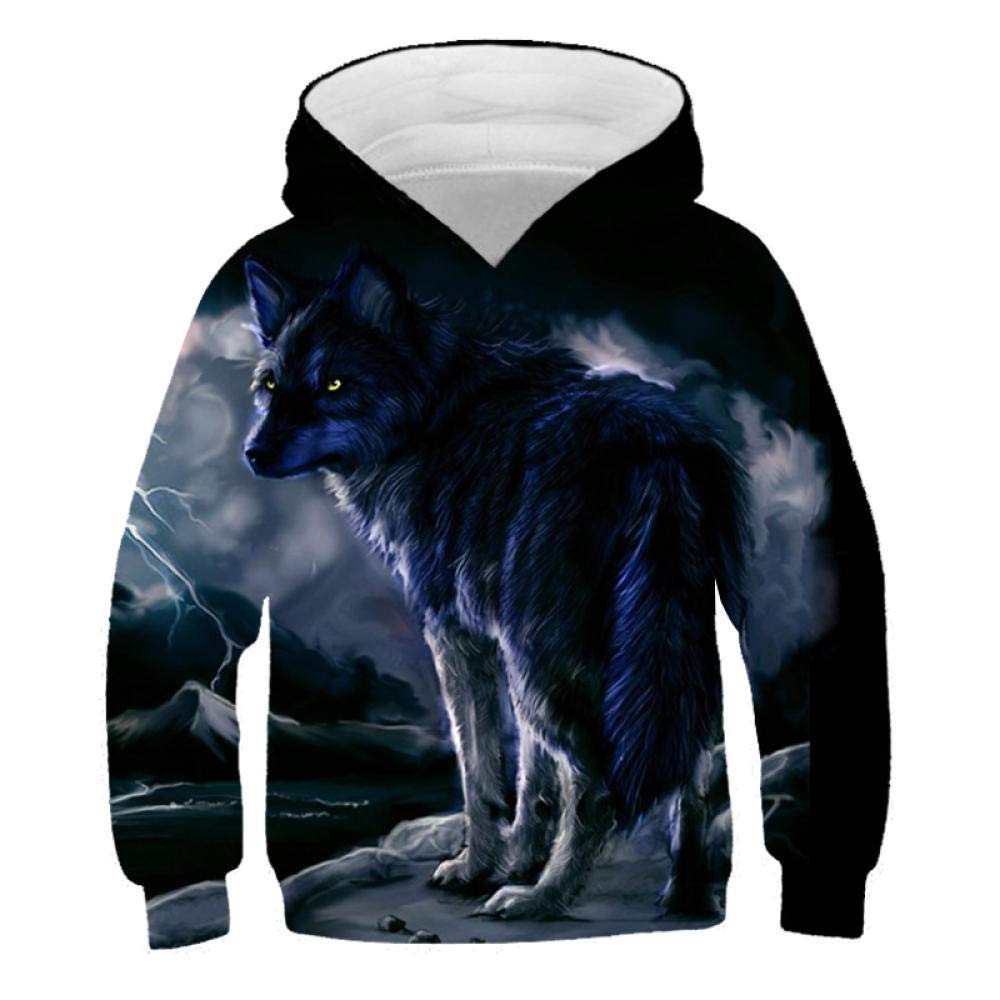 Pull à capuche enfant 3D style lâche pour éviter le froid de l'automne avec confort - 4