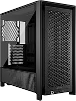 Corsair 4000D Frame Modular Mid-Tower ATX PC Case - High Airflow InfiniRail Fans, Dual 360mm Radiators, Reverse Motherboard Support - Black
