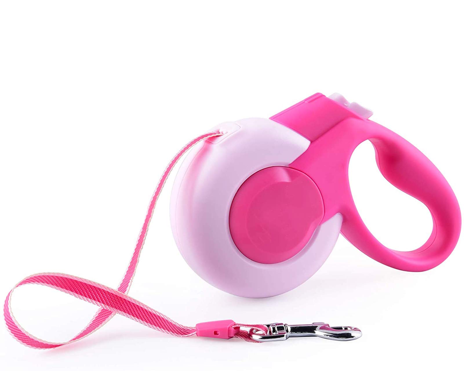 NBSXR -Retractable Dog Leash Heavy Duty, 16 ft Pet Walking Leash for Small/Medium/Large Dog or Cat up to 110 lbs, XS/S/M/L, 360° Tangle Free,Pink,XS10ft26lb