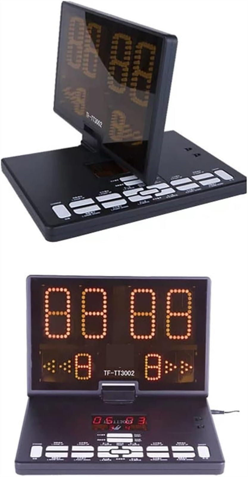 Multifunktionale tragbare Tischtennis-Anzeigetafel, Sport-LCD, Digitale Anzeigetafel für Basketball, Tischtennis, Baseball, Fußball, Volleyball, Schiedsrichter-Anzeigetafeln und Timer