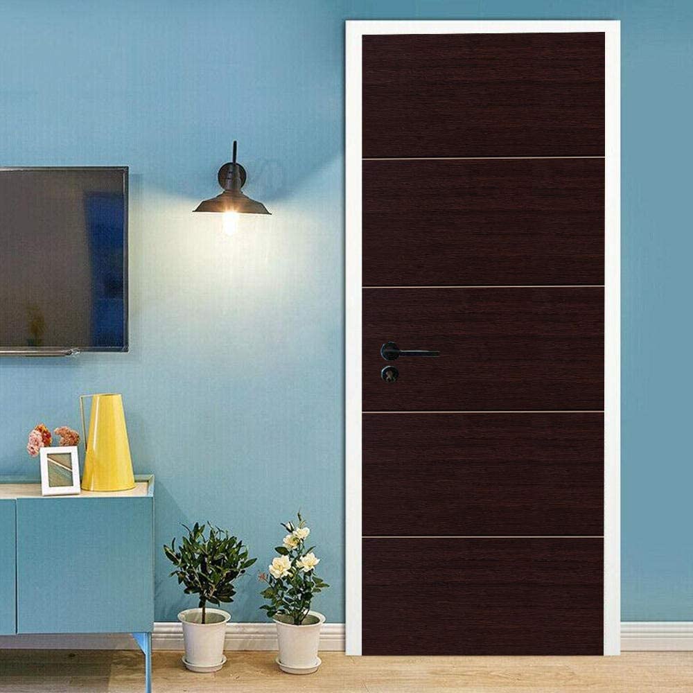 Adesivi 3D Per Porte 90x210 Cm - Effetto Legno Vintage - Autoadesivo E Removibile - Per Camera, Bagno - Foto 4