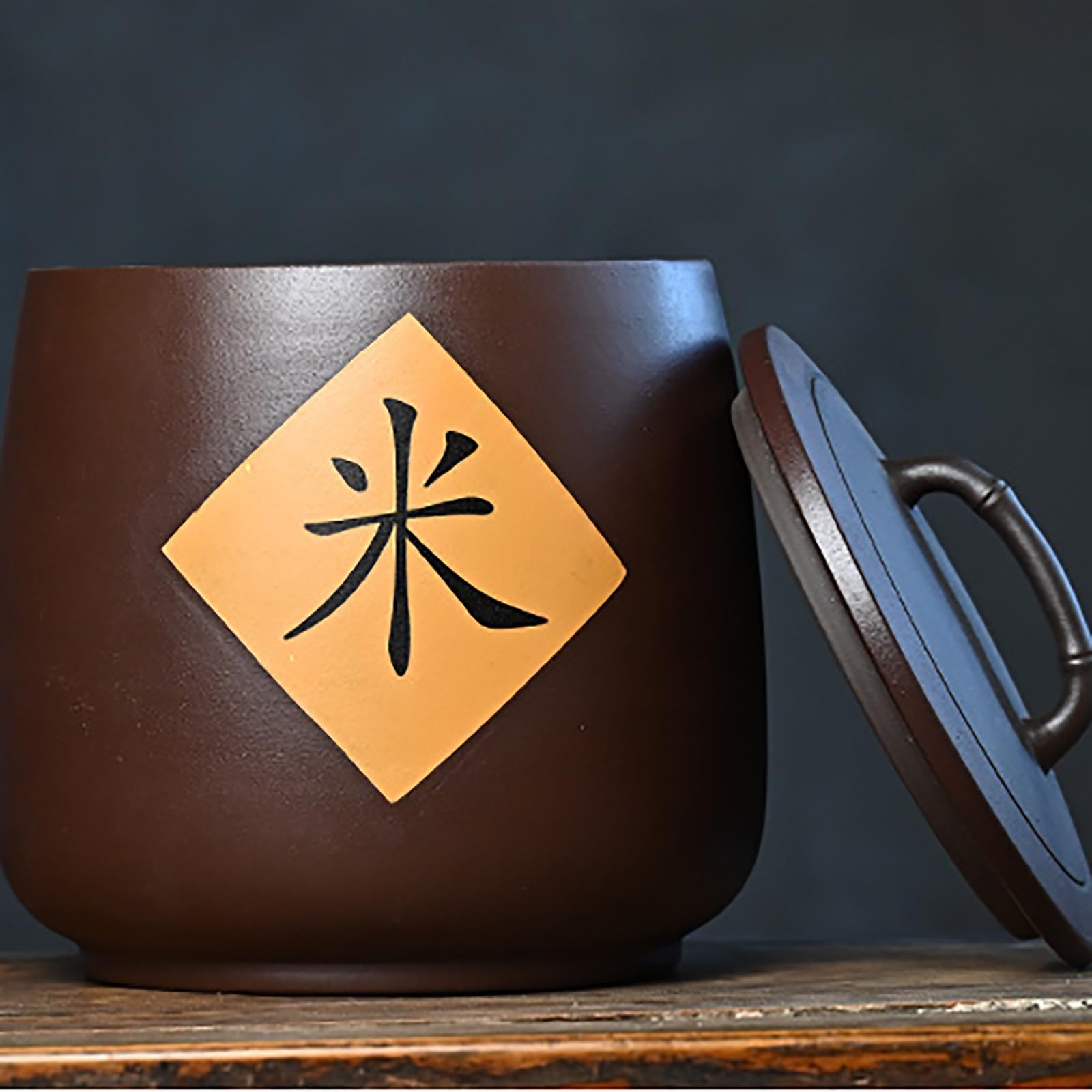 Reisaufbewahrungsbehälter aus Keramik, Reiseimer im chinesischen Design, großer smittelaufbewahrungsbox (7,5 kg), Lebensmittelspender, Getreidevorratsbehälter, Massenlebensmittelaufbewahrung