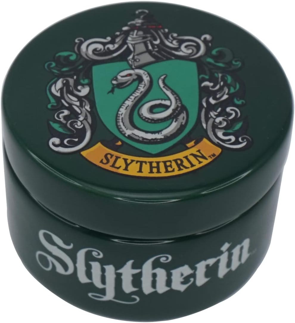Harry Potter Ceramic Trinket Box Round - Hufflepuff - Trinket Box With Lid - 6cm Décor - Hufflepuff Gifts