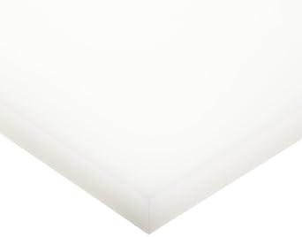 LDPE Low Density Polyethylene Sheet, Opaque Off-White, Standard Tolerance, ASTM D4976 PE113, 0.06" Thickness, 12" Width, 24" Length