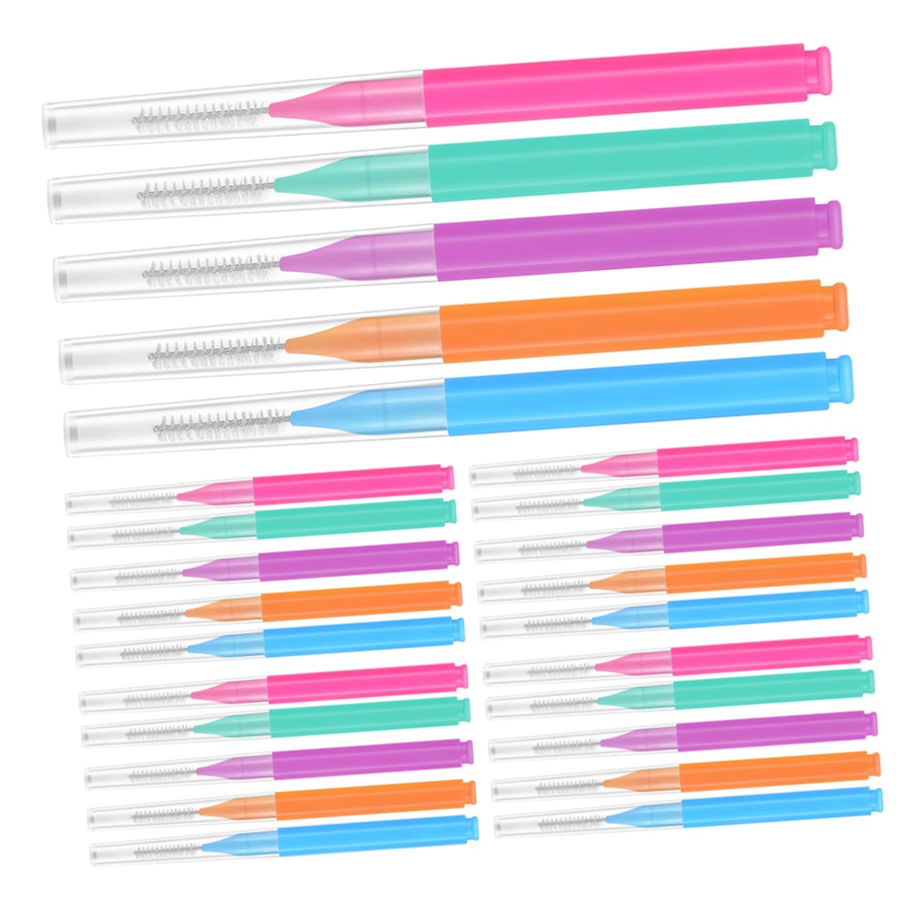 GLEAVI 250piezas Cepillos Interdentales Para Brackets De Portátiles Para Limpieza Eficaz y Cómoda De Espacios Difíciles De
