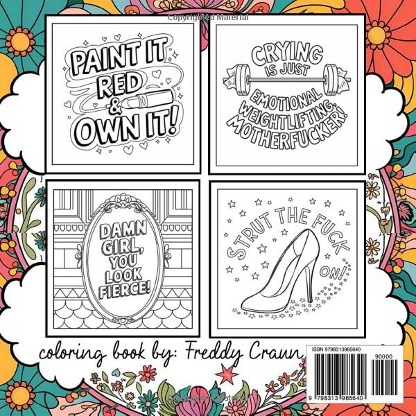 Comforting Curse Words 2: A Hilarious and Sassy Adult Coloring Book for Women: Relaxing and Motivational Swear Word Affirmations with Funny, ... Boost Confidence (Sassy and Sweary Strokes) - Image 2