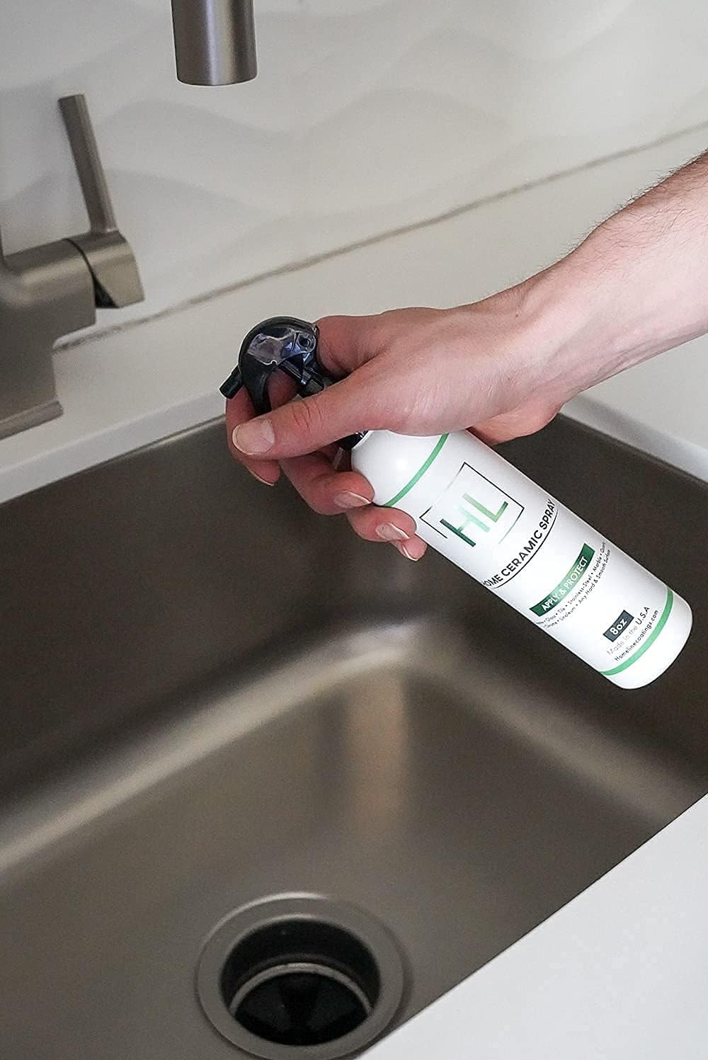 Homeline Coatings Home Ceramic Protectant Spray - Surface Protectant | Kitchen Bathroom Granite Glass & Stainless Steel Protection : Health & Household