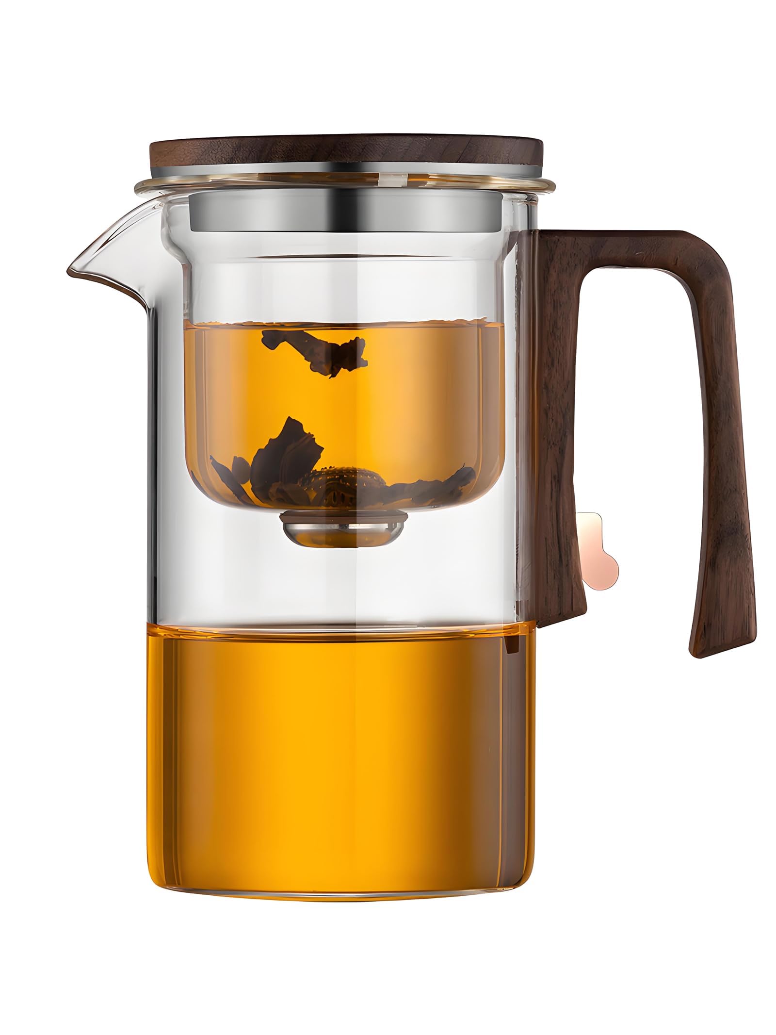 Enchanti Tea Pot,Enchantipot Tea Witchcraft Teapot with Enchanted Glass Teapot with Strainer for Blooming Tea & Loose Leaf (520ML)