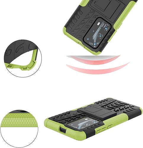 Miniatura 7 de Asuwish Funda para teléfono Huawei P40 Pro con protector de pantalla de vidrio templado y soporte delgado, híbrida, resistente, funda protectora