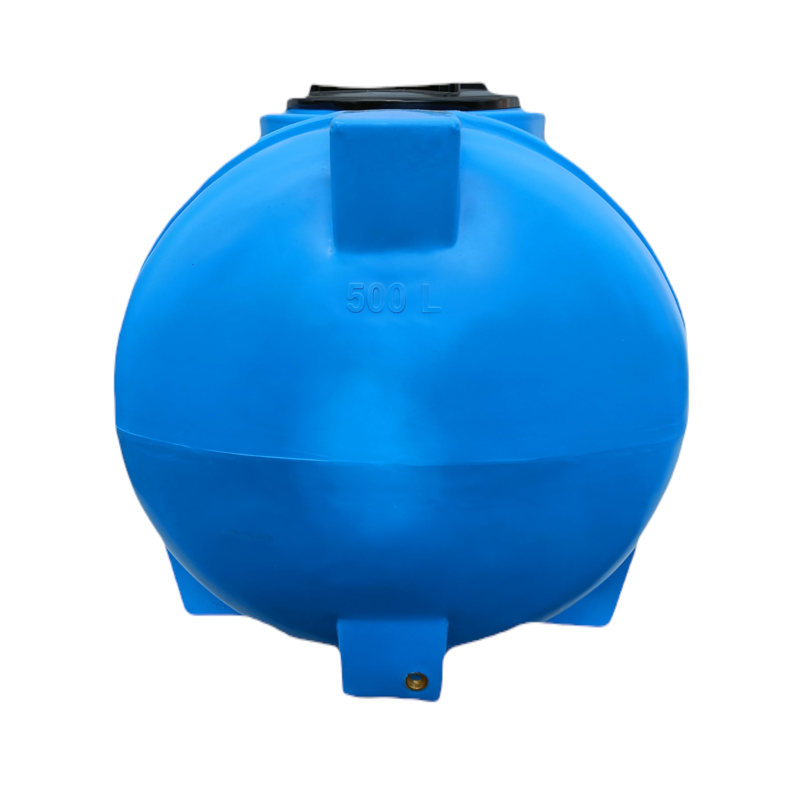 Varile Depósito de Agua Potable de 500 L, sin bisfenol A, Rosca de latón integrada de 3/4", Apto para Alimentos, Horizontal