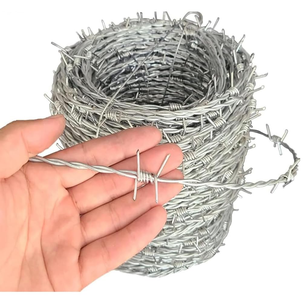 Fil barbelé double torsadé pour une clôture de jardin préservée