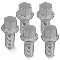 Vista 1 de 5 piezas M14 x 0.059 in Tornillos de rueda Tuercas para Mercedes Benz 2003-2018 A B C Clase E CLA CLS CLK GLA GLK SLC SLK SL 200 250 280 300 350 63