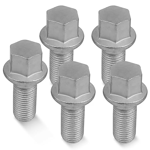 5 piezas M14 x 0.059 in Tornillos de rueda Tuercas para Mercedes Benz 2003-2018 A B C Clase E CLA CLS CLK GLA GLK SLC SLK SL 200 250 280 300 350 63