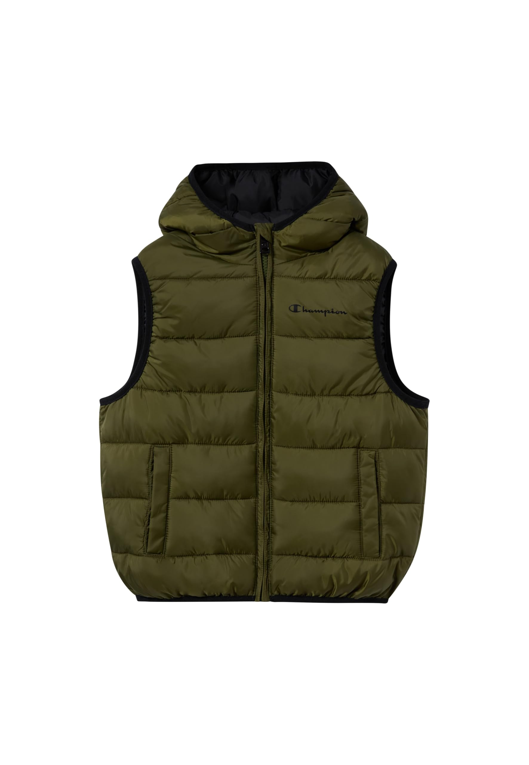 Champion Legacy Outdoor (220341) - Wr Light Nylon Cirè 35gr Small Script Logo High-neck Chaleco embotado Hombre