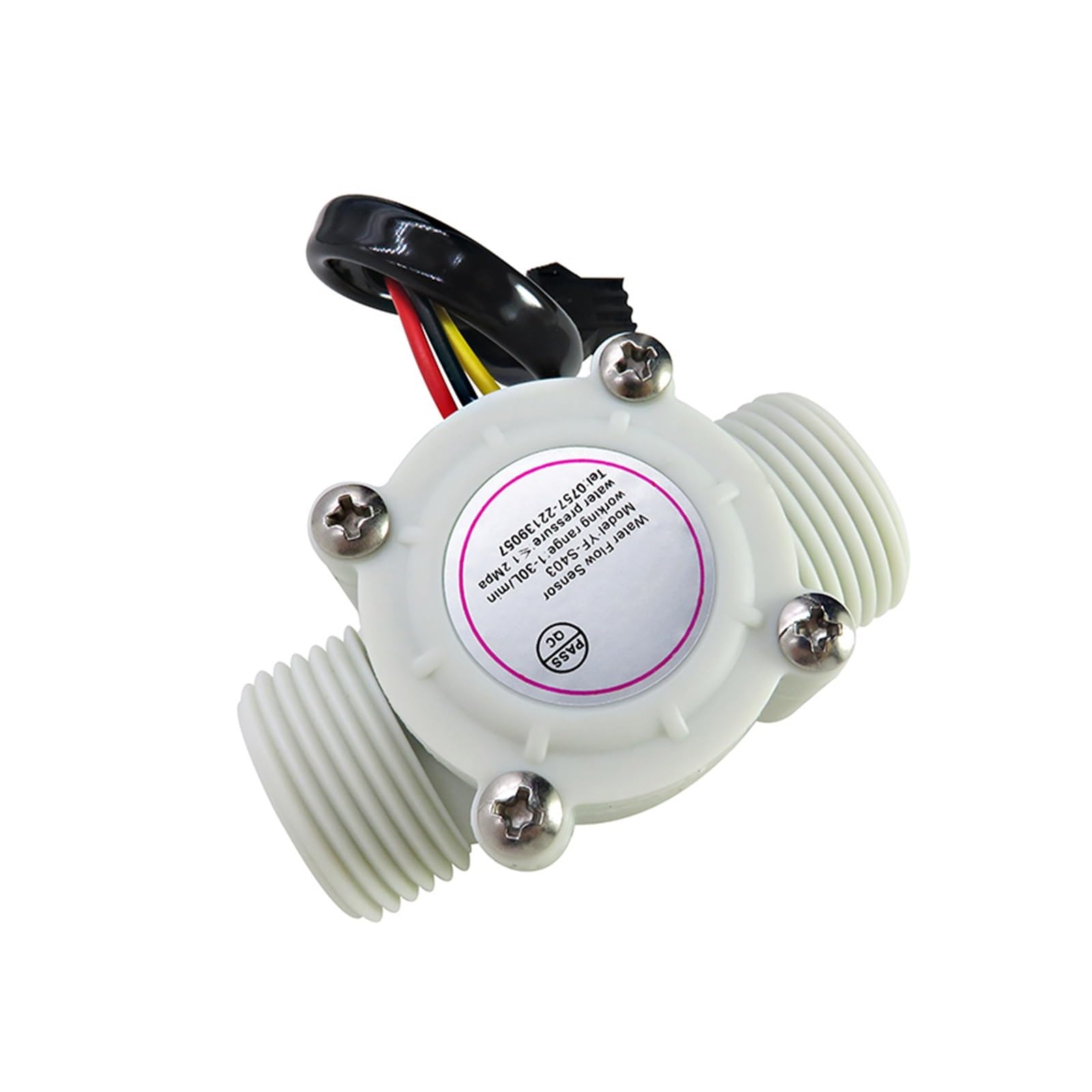 Mthckxjbsuz Dn8 Flow Meter, -Dn20 Water Flow Sensor 1.75Mpa Hall Turbine Flowmeter Dc5~18V Used To Measure The Of The Medium(Dn8)