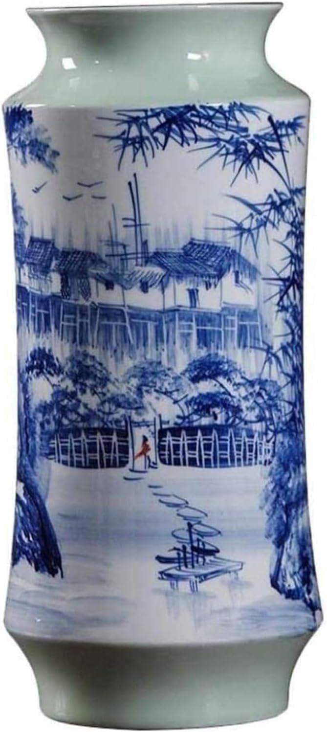 Vase Tabletop Ceramic Classical Creative for Dry Flowers Art Household Wedding Living Room Bedroom