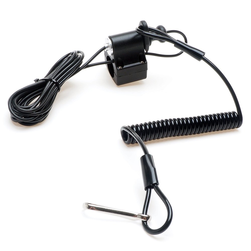 Tether Kill Switch with Lanyard Key for ATV Dirt Bike Mount 7/8" bar
