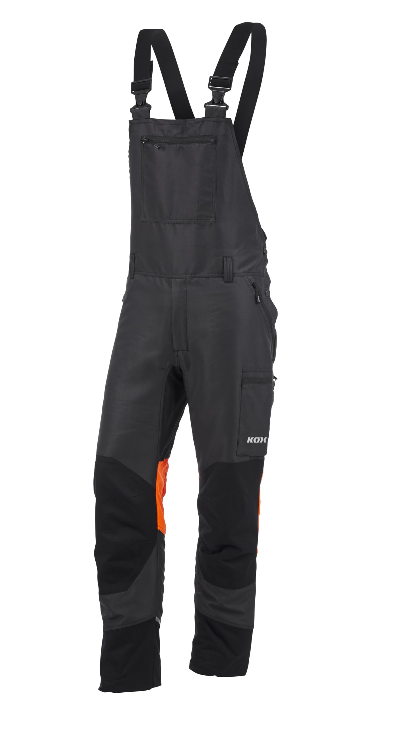 KOX Schnittschutz Latzhose Duro 3.0 Anthrazit/Orange Größe 64