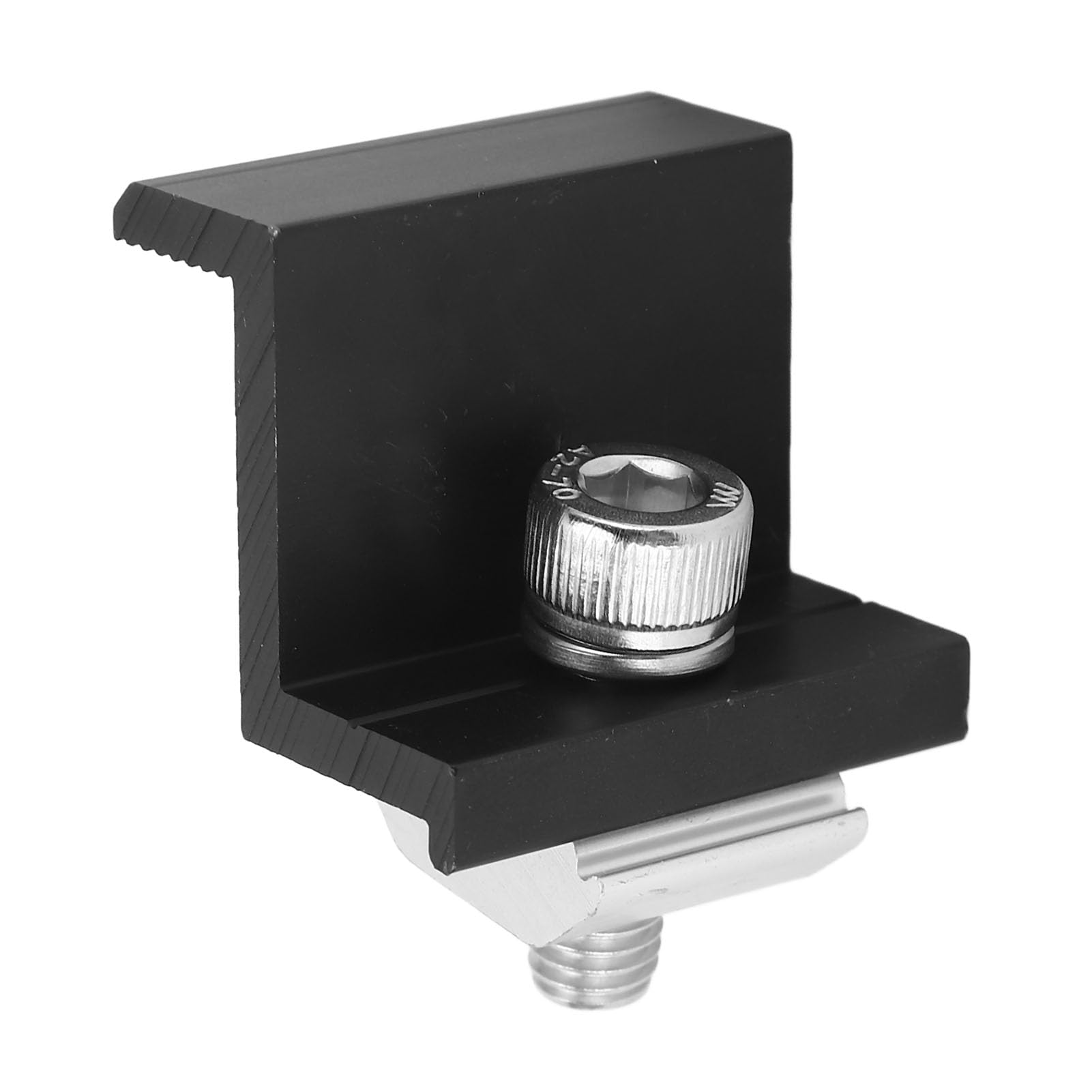 12 pièces de colliers de fixation d’extrémité pour panneaux solaires photovoltaïques, collier en alliage d’aluminium en forme de Z pour le montage de panneaux solaires, collier (45 mm)
