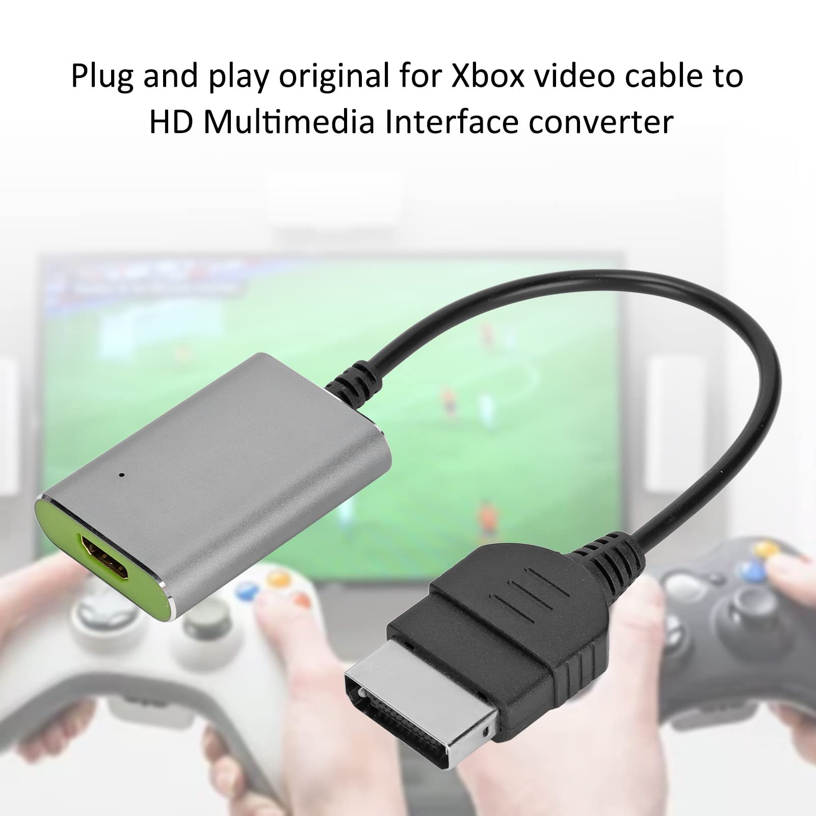 Xbox to HDMI Converter - HD Multimedia Interface Adapter, Plug and Play Kabel, Unterstützt Original Ausgangsauflösungen