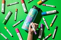 Vista 6 de Rotulador de pintura líquida para bolígrafo de cristal rotuladores de escritura de vidrio y marcadores de pintura con tinta lavable y borrable