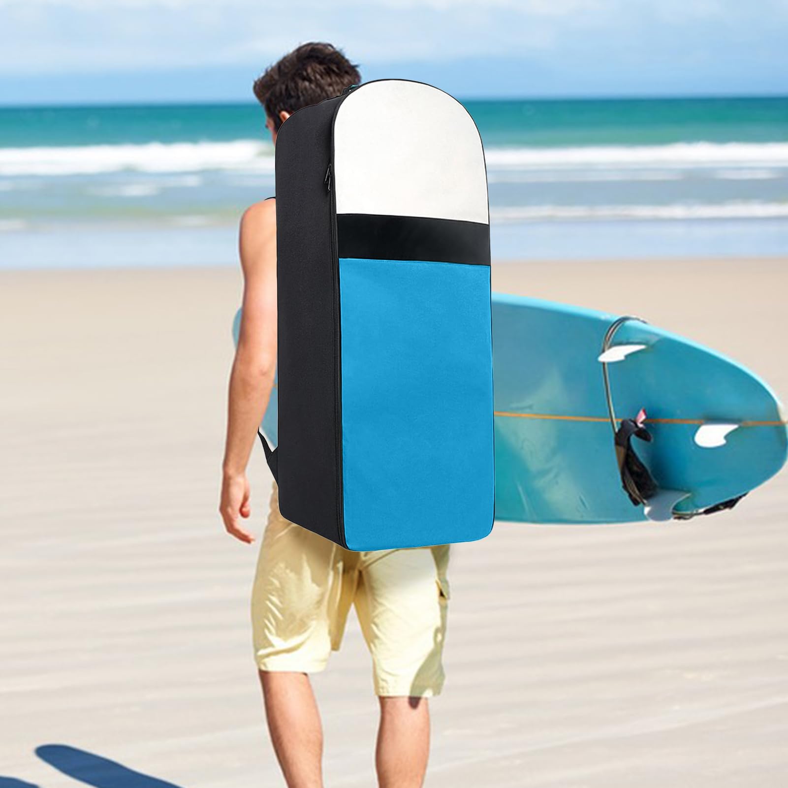 Zaino per paddle, borsa da viaggio, custodia protettiva per tavola da surf, trasportino resistente di grande capacità, organizer leggero per tavola, borsa contenitore per trasporto paddle